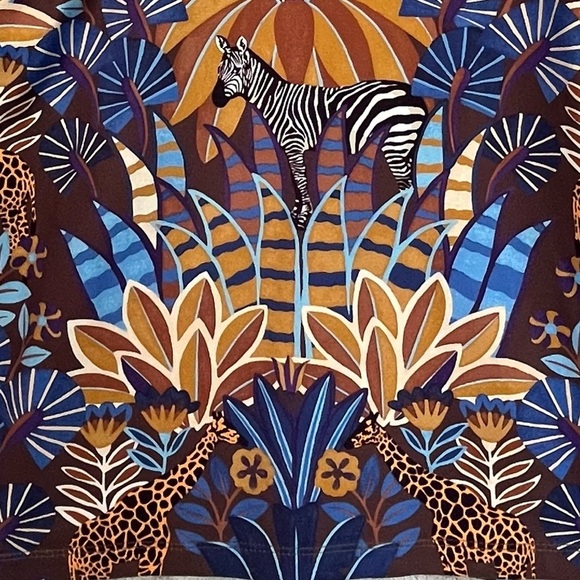 J. McLaughlin Safari Top Giraffe Zebra - Picture 14 of 14